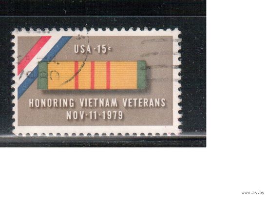 США-1979, (Мих.1407) , гаш. , Ветераны войны в Вьетнаме
