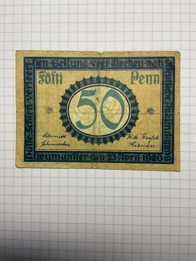 50 пфенигов (нотгельды) г. Германия.-2012