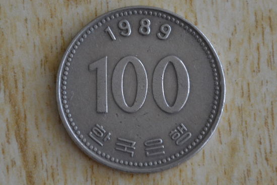 Южная Корея 100 вон 1989