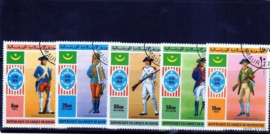 Мавритания.Солдаты.200 лет США.