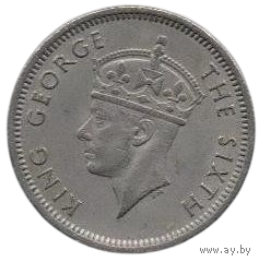 Федерированные Малайские Государства (Британская Малайя). 10 центов 1948.