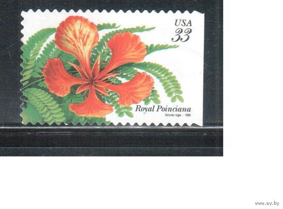 США-1999 (Мих.3118) , * (без клея), Флора, Цветы ,