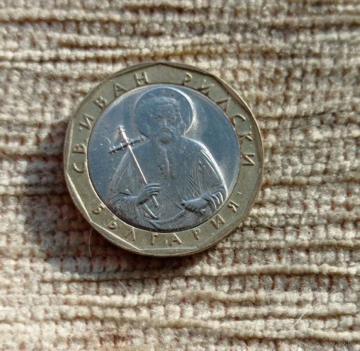 Werty71 Болгария 1 лев 2002 год Святой Иоанн Рыльский биметалл