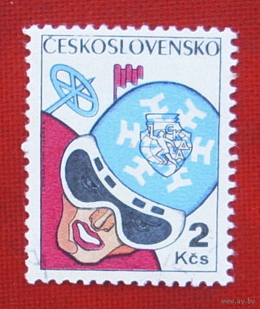 Чехословакия. Спорт. ( 1 марка ). 4-15.