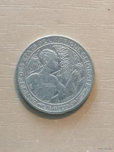 Центральная Африка (BEAC), 500 франков, 1984 год, "В", ЦАР, KM# 12