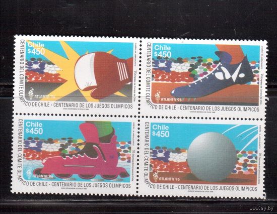 Чили-1996,(Мих.1770-1773) ** ,  Спорт, ОИ-1996