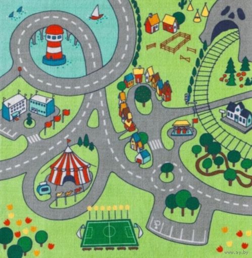 Ковёр в детскую комнату 130х133 см