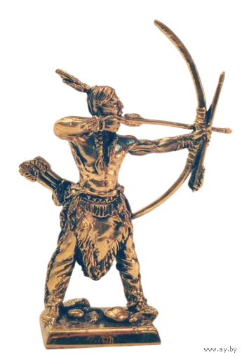 Статуэтка Индеец с луком Бронза