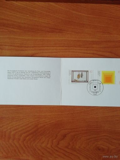 Германия 1993 Буклет с двумя марками спецгашения Mi.1673-1674 серии "EUROPA. Живопись"
