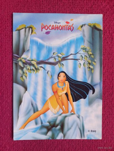Открытка Pocahontas Disney. Чистая.