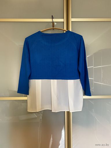 Новый джемпер Marella с блузкой на спинке S/M