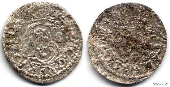 Шеляг 1618, Сигизмунд III Ваза, Вильно. Старт с 1 рубля!
