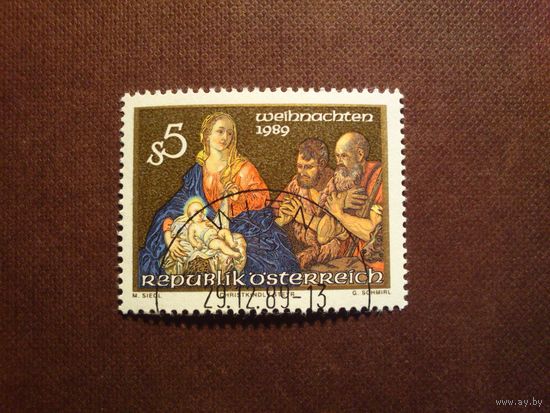 Австрия 1989 г.Рождество ./17а/