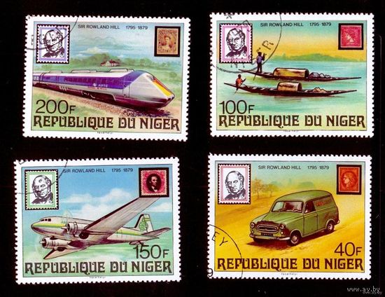 1979 Нигер транспорт ж/д авто самолет марка на марке