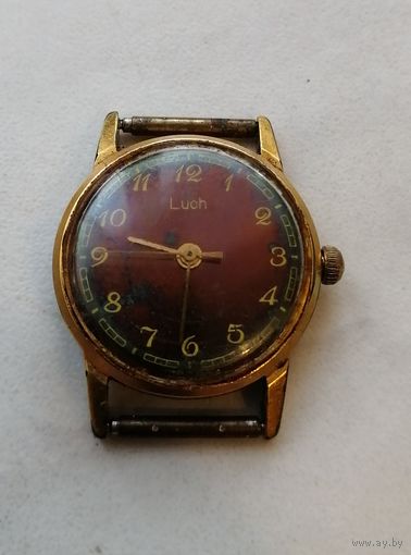 Часы ЛУЧ AU 10 Made in ussr. Женские. Не на ходу