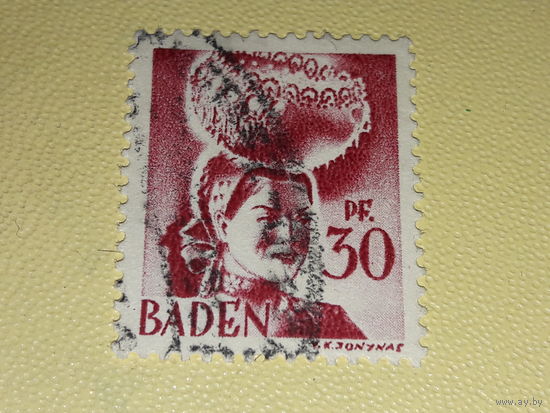 Германия 1947, 1948 Французская зона оккупации. Баден