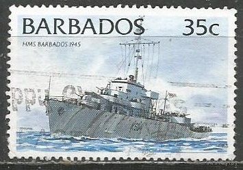 Барбадос. Фрегат "Barbados". 1994г. Mi#860.