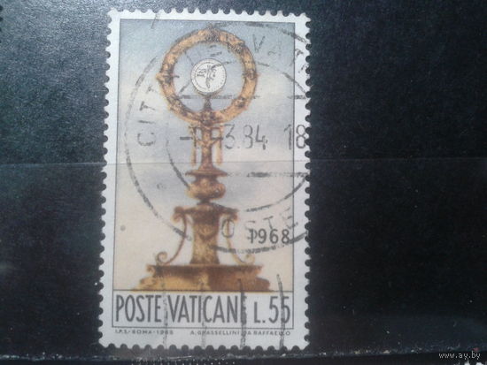 Ватикан, 1968. Монстранция с фрески Рафаэля