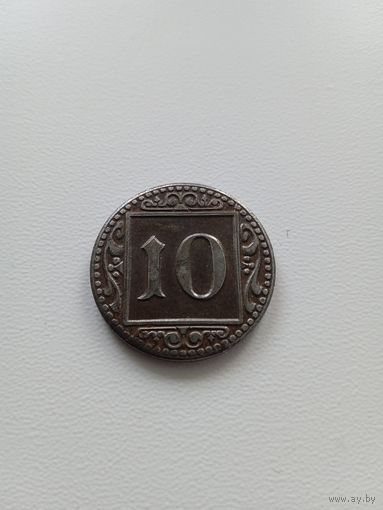 Германия (нотгельды) 10 пфеннигов 1918