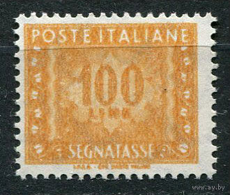Италия - 1955/2001 - Доплатная марка - Цифры - 100L (1991) - [Mi.94iip] - 1 марка. MNH.  (Лот 102AS)