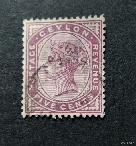 Великобритания\360с\Цейлон 1886. Королева Виктория