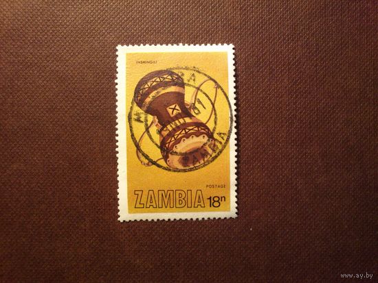Замбия 1981 г. Традиционные Музыкальные Инструменты./44а/