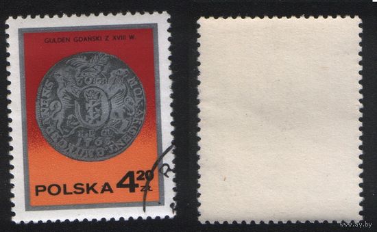 Польша 1977-10 2525 марка из серии Старые польские монеты 4,20zl Гданьский гульден XVIIIв (a1-13 ТОРГ/ВАША ЦЕНА