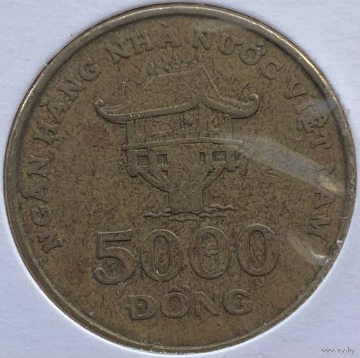 Вьетнам 5000 донг 2003 г. В холдере