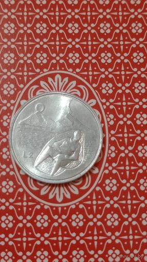 Сан Марино 2 лиры 1976