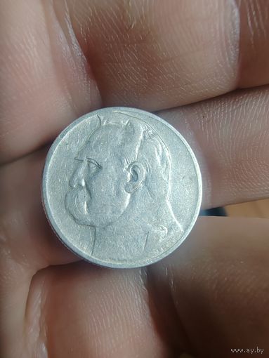 2 злотых 1934 г. Пилсудский.