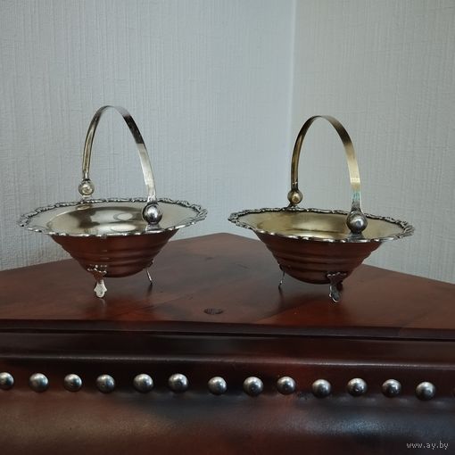 Конфетница. Серебро, СССР,  875 проба