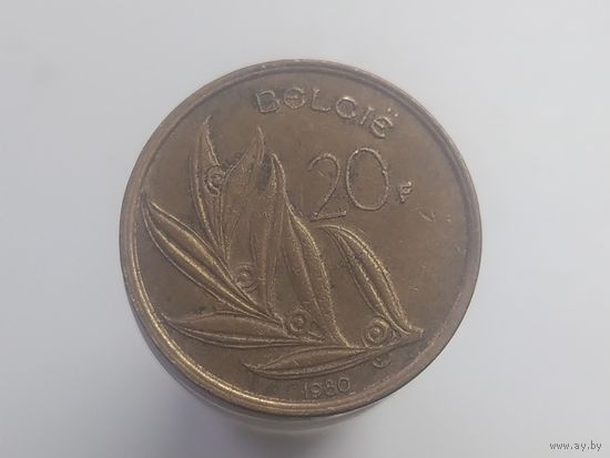 20 франков Бельгия 1980  год  лот 42