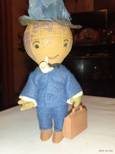 Фигурка , игрушка, кукла Человек -глобус символ Лейпцигской ярмарки