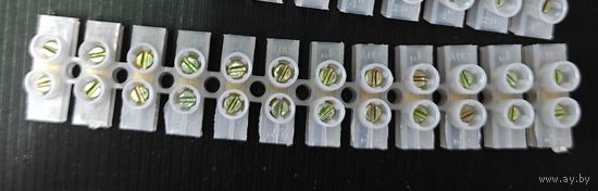 Колодка клеммная 12 клемм 6мм.кв, КЗВ-6А с 1 рубля