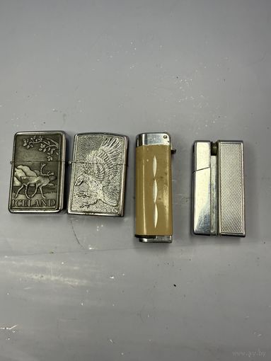 С 1 рубля!Зажигалки Ватра -м СССР и др.(4штуки)