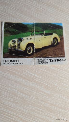 Вкладыша от жвачки TURBO 242