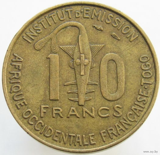 1к Фр. Западная Африка 10 франков 1957 ТОРГ уместен  распродажа коллекции