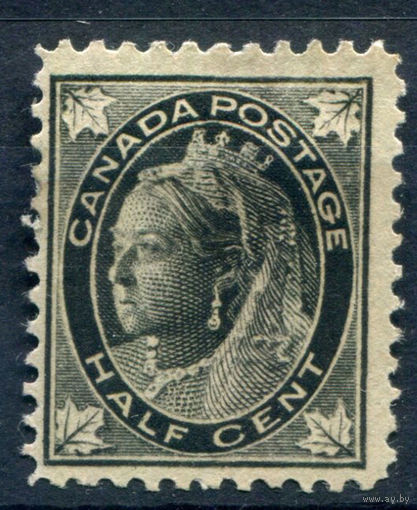 Британские колонии - Канада - 1897/98г. - королева Виктория, 1/2 с - 1 марка - MH [Mi 54]. #3-WB-76-A-1