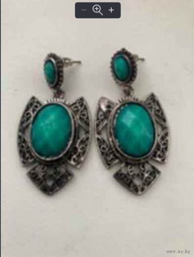 Серьги, бижутерия, СССР, винтаж