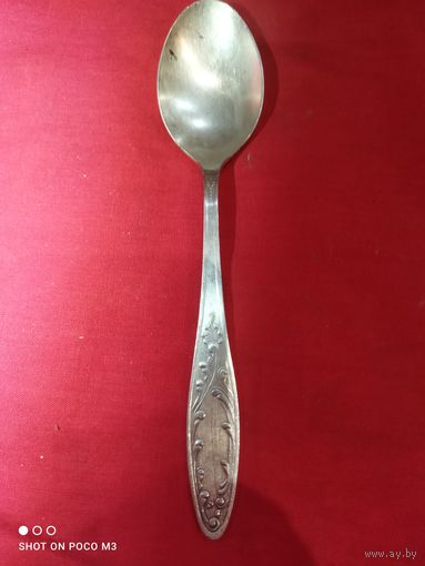 Ложка десертная, мельхиор, СССР