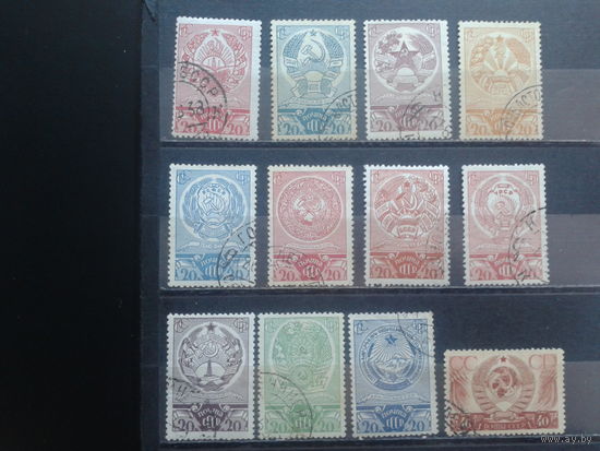 1938 Выборы, гербы Полная серия