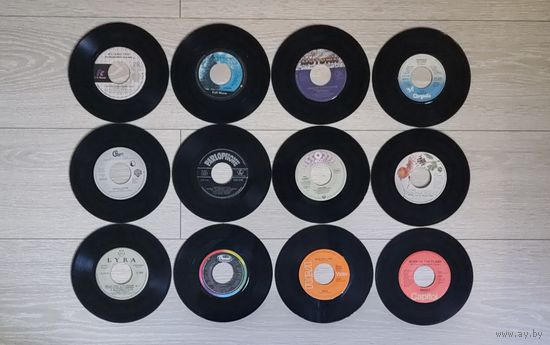 Виниловые пластинки синглы (24 штуки)