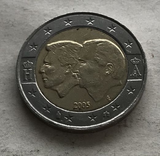 Много лотов с 10 коп! Бельгия 2 евро 2005 - Бельгийско-Люксембургский экономический союз - нечастая!