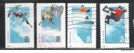 США-1999 (Мих.3144-3147) , гаш., Современный спорт, (полная серия)(1)