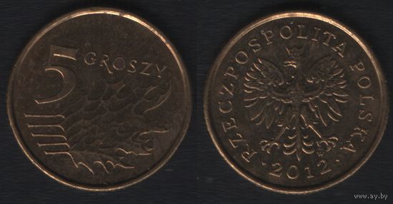 Польша y278 5 грош 2012 год (mw) (_alb2