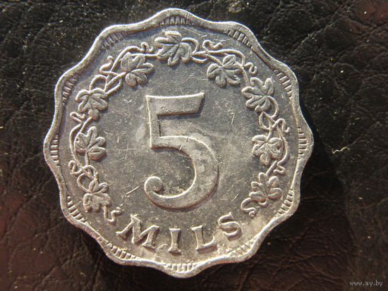 Мальта. 5 милей.1972. С 20 копеек. Распродажа коллекции. Смотрите другие лоты.