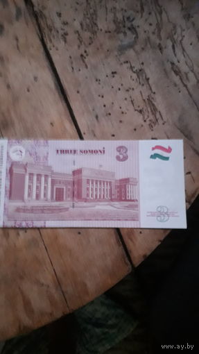 ТАДЖИКИСТАН 3 сомони 2010 год