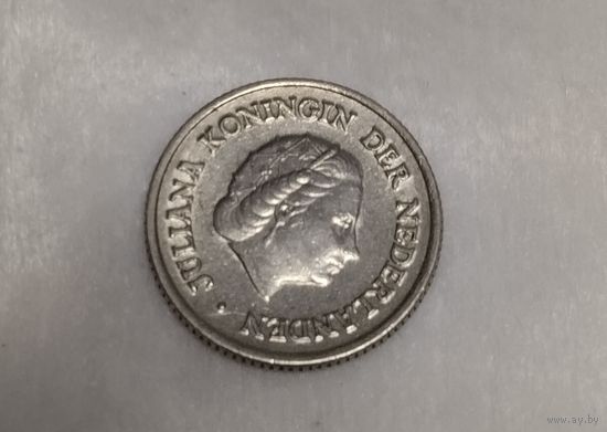 Нидерланды 25 центов 1950