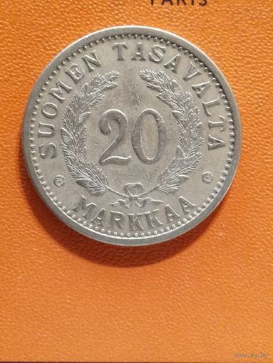 Финляндия, 20 марок, 1937 год, KM# 32