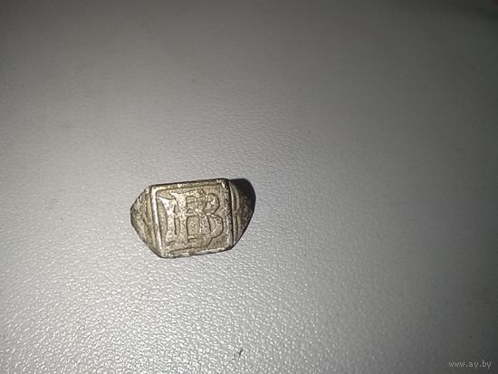 Остаток кольца печатки из монеты
